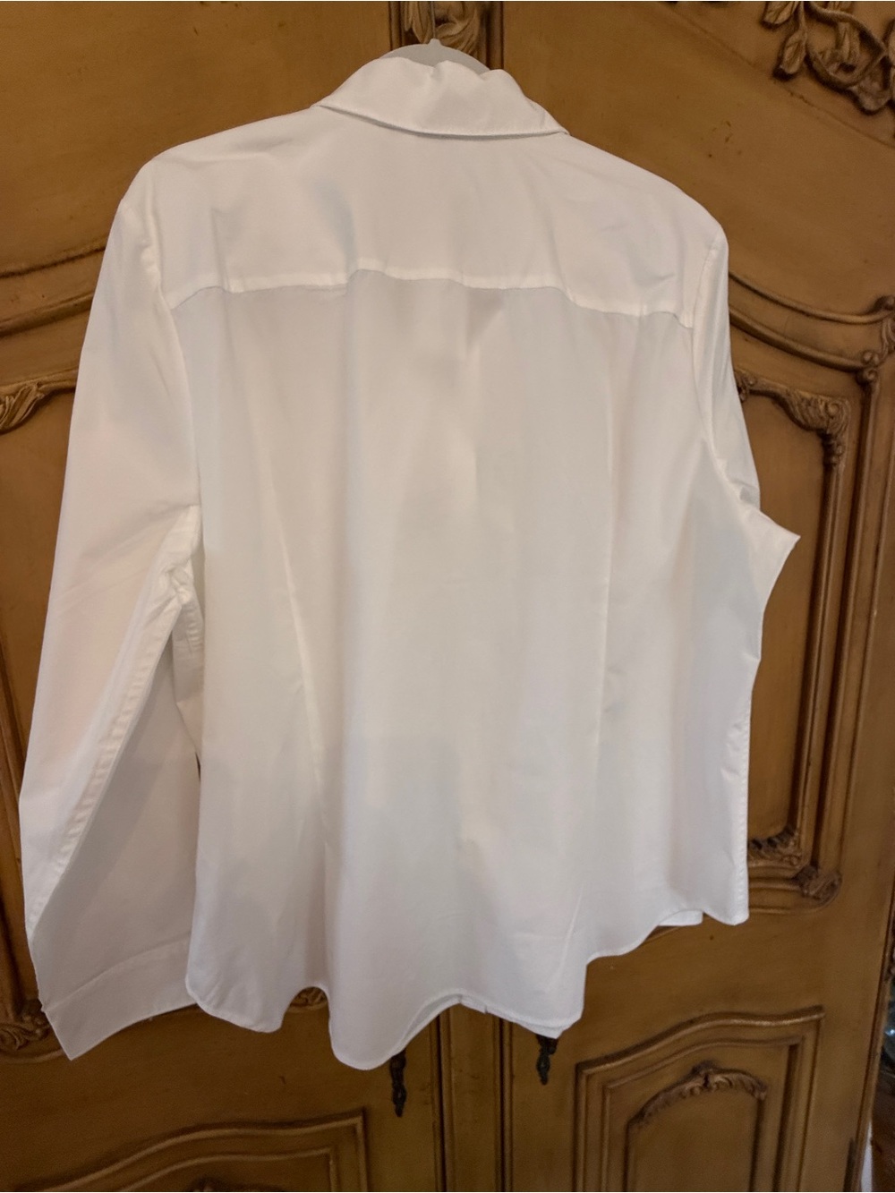 White Pull Over Shirt - Classic Tailored Fit - Picture 5 of 10